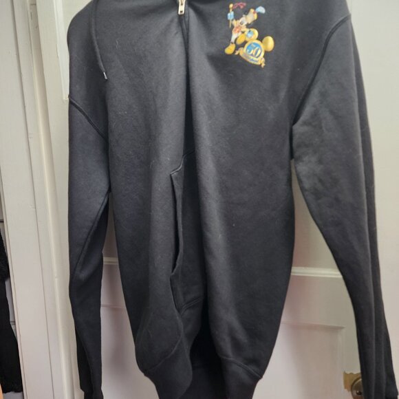 Disneyland 50th Anniversary 2005 - Black Zip Hoodie - New $100 OBO - MED. - Picture 6 of 7